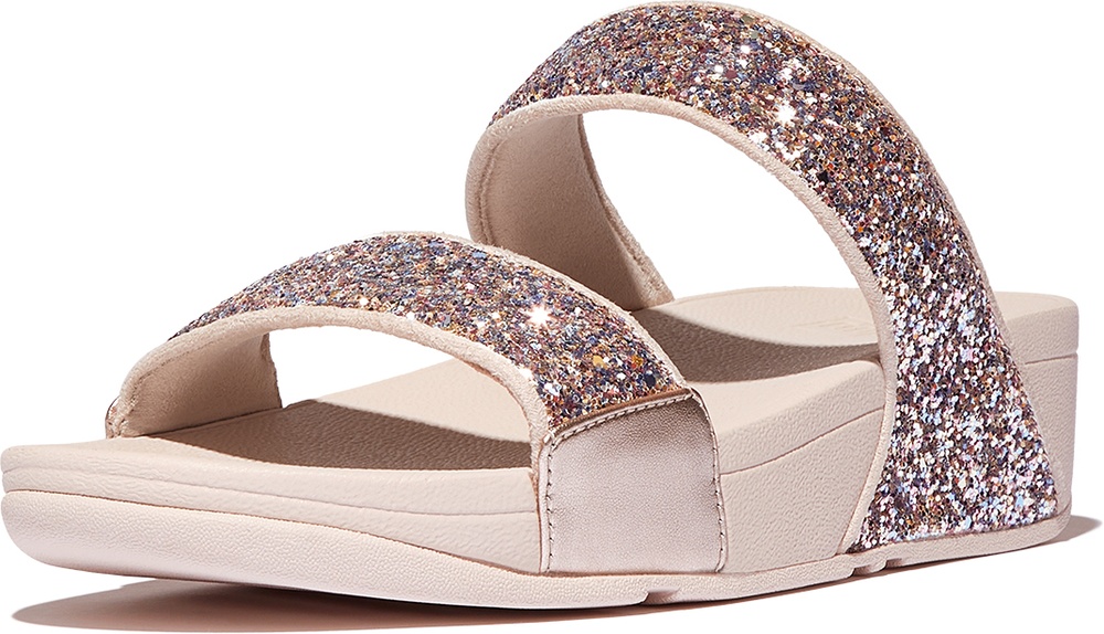 FitFlopDamenSandalenLuluMulti-TonalGlitterSlidesJE5