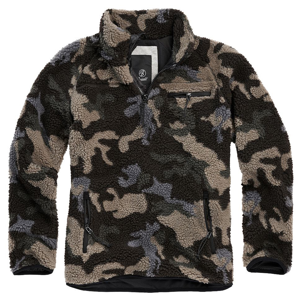 BranditJackeTeddyfleeceTroyerinDarkcamo-S