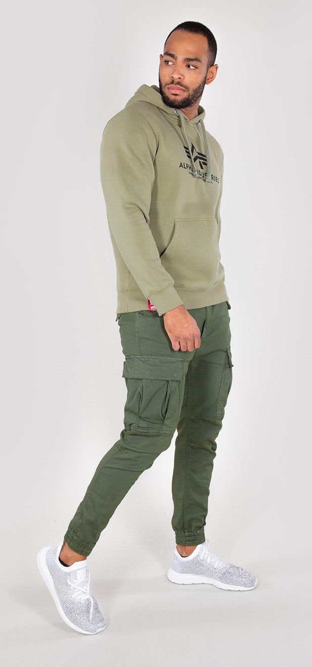 AlphaIndustriesBasicHoodieOlive-2XL