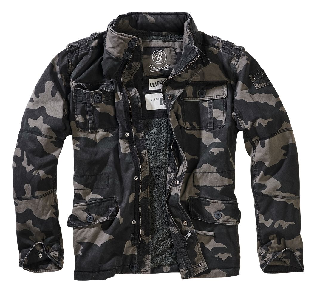 BranditJackeBritanniaWinterJacketinDarkcamo-S