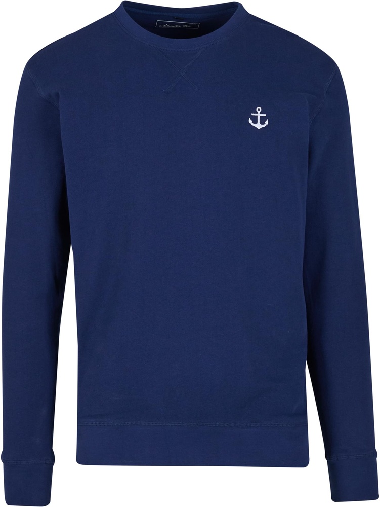 MisterTeeAnchorSignEmbLightCrewSweatshirtMT3924Navy-3XL