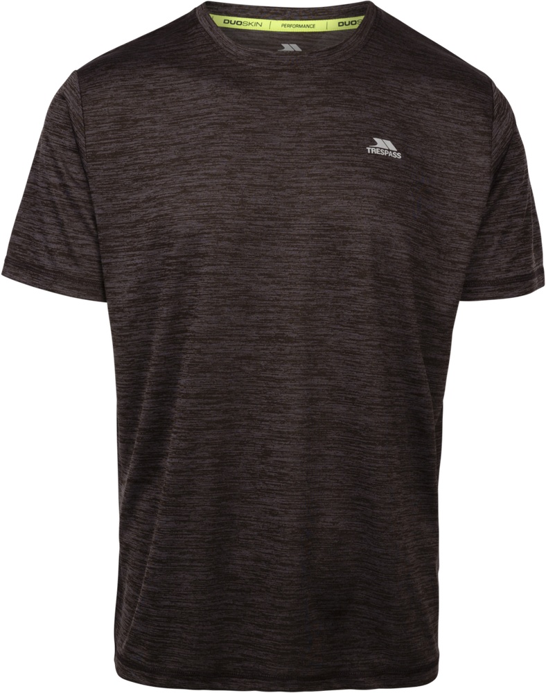 TrespassT-ShirtKearsleyMensActiveTopDarkFlintMarl-XS