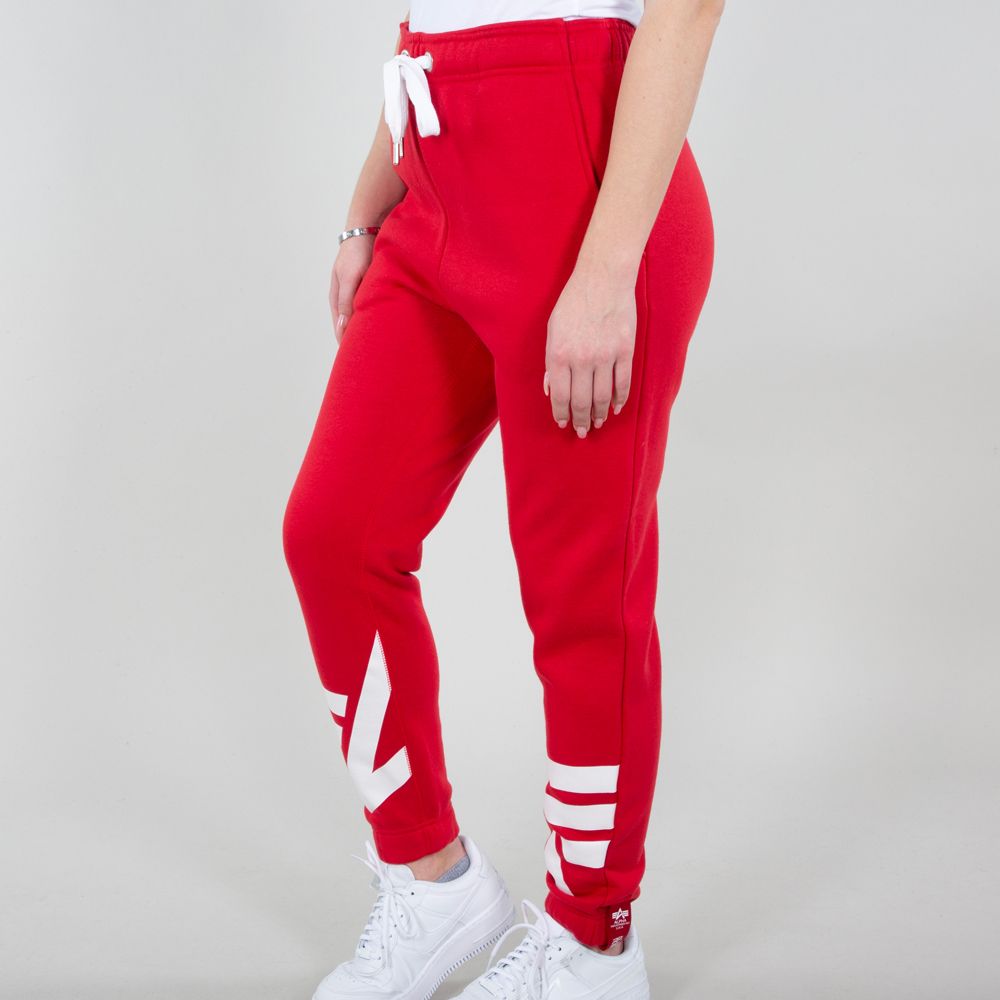 AlphaIndustriesDamenLogoPrintJoggerWomenSpeedRed