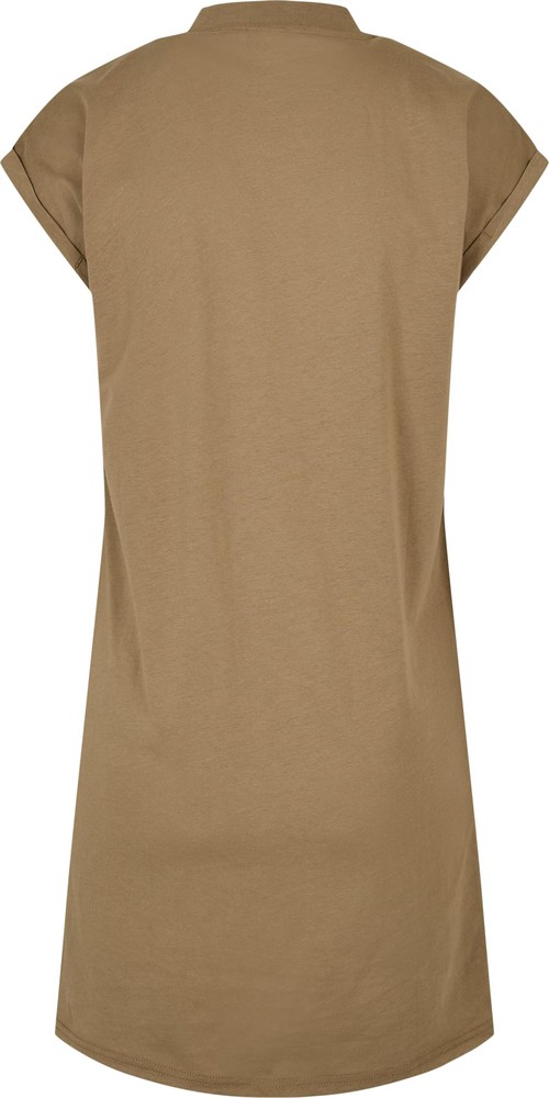 UrbanClassicsDamenLadiesTurtleExtendedShoulderDressKhaki-3XL