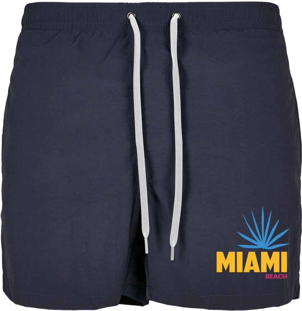 MisterTeeBadeshortsMiamiBeachSwimshortsNavy