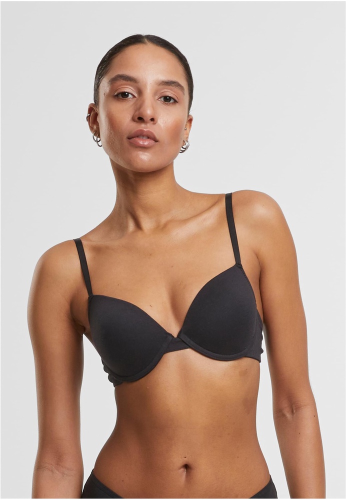 UrbanClassicsDamenBHmitBgelLadiesBasicCottonBra2-PackTB7652A
