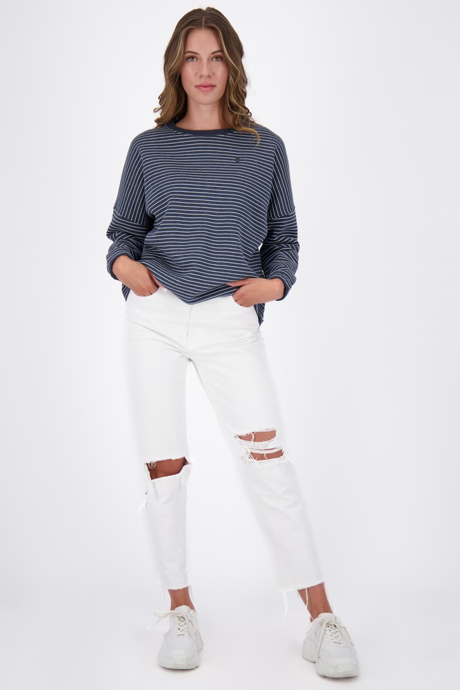 AlifeKickinDamenDeniseAKZSweatMarineMelange-2XL