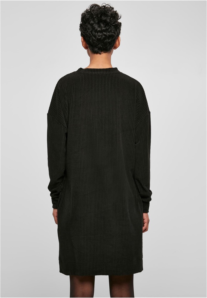 UrbanClassicsDamenLadiesVelvetRibCrewDress