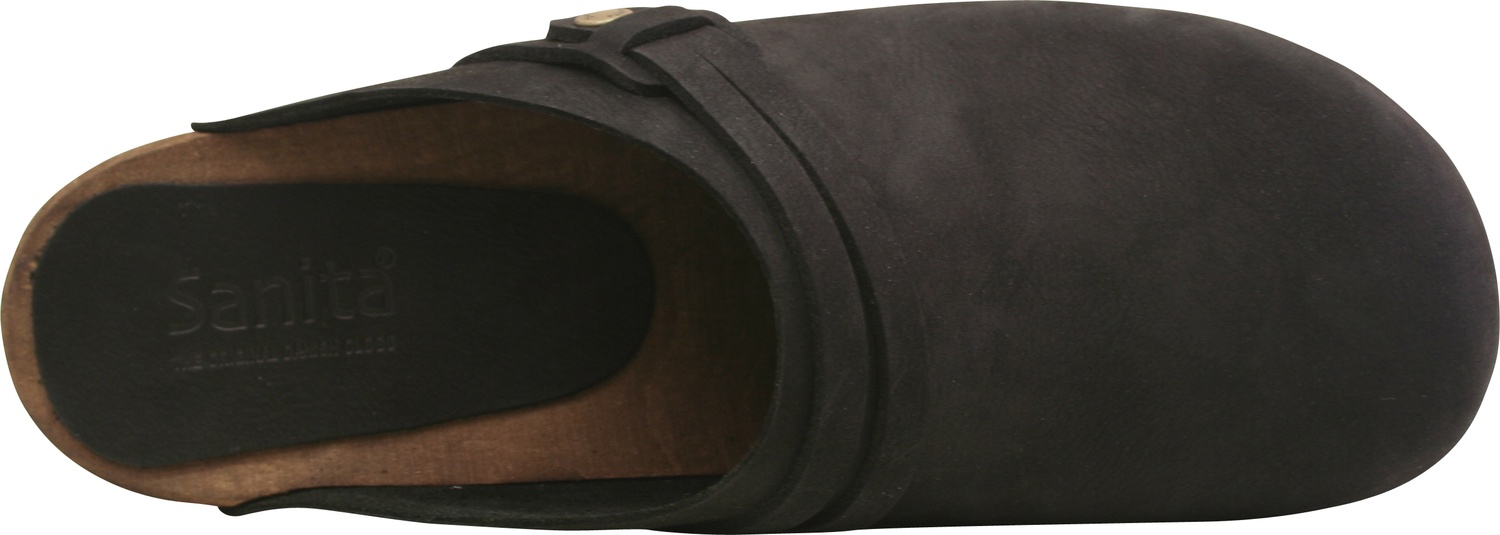 SanitaDamenOffenerClogWood-UrsanaOpenBlack