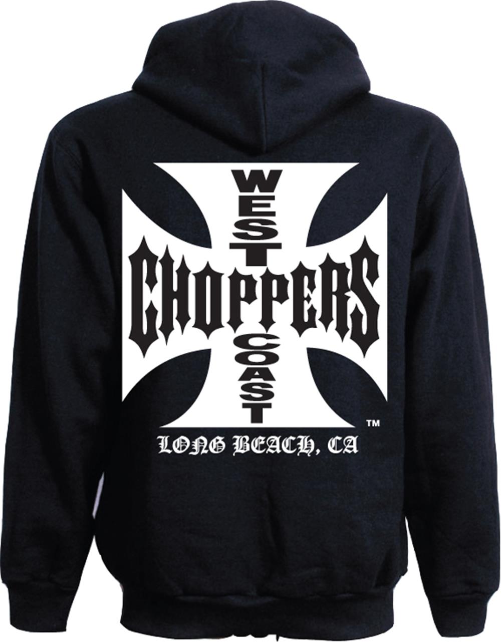 WCCWestCoastChoppersHoodieIronCrossschwarz