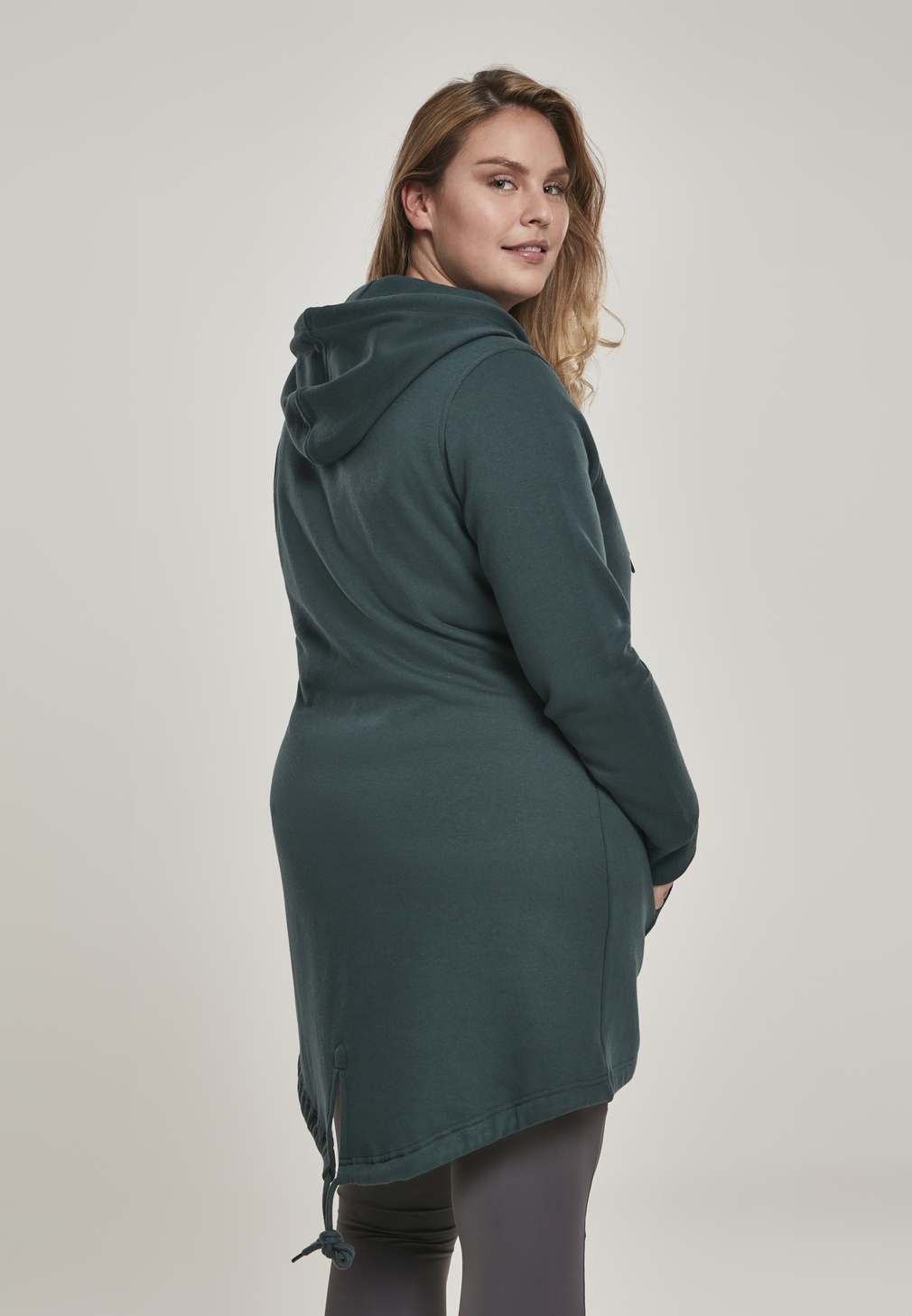 UrbanClassicsDamenHoodieLadiesSweatParkaBottlegreen-3XL