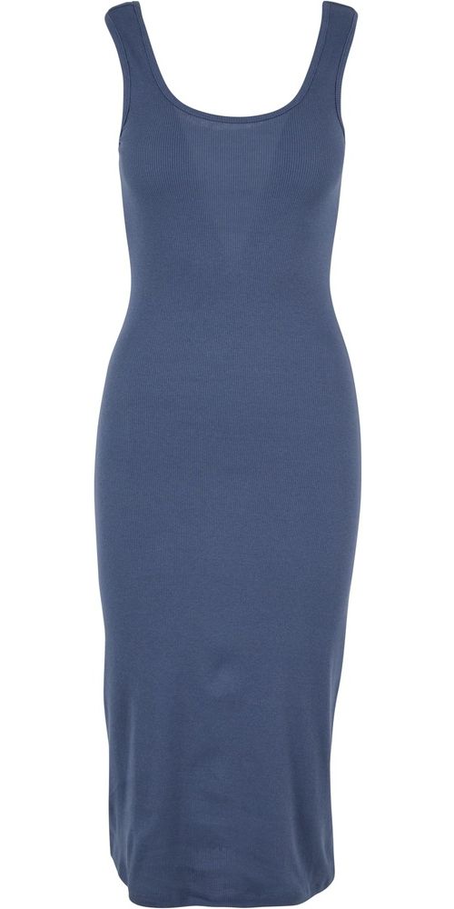 UrbanClassicsDamenKleidLadiesRibTopDressTB6190Vintageblue-3XL