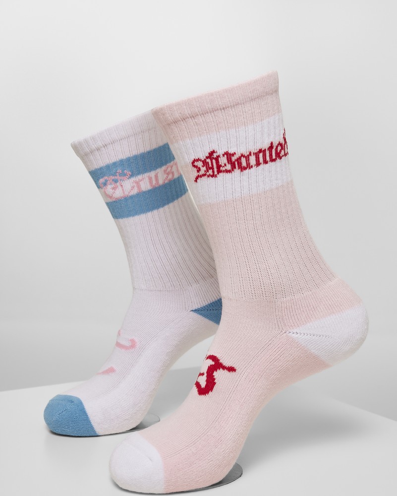 MisterTeeTrustWantedSocks2-PackLightroseWhite