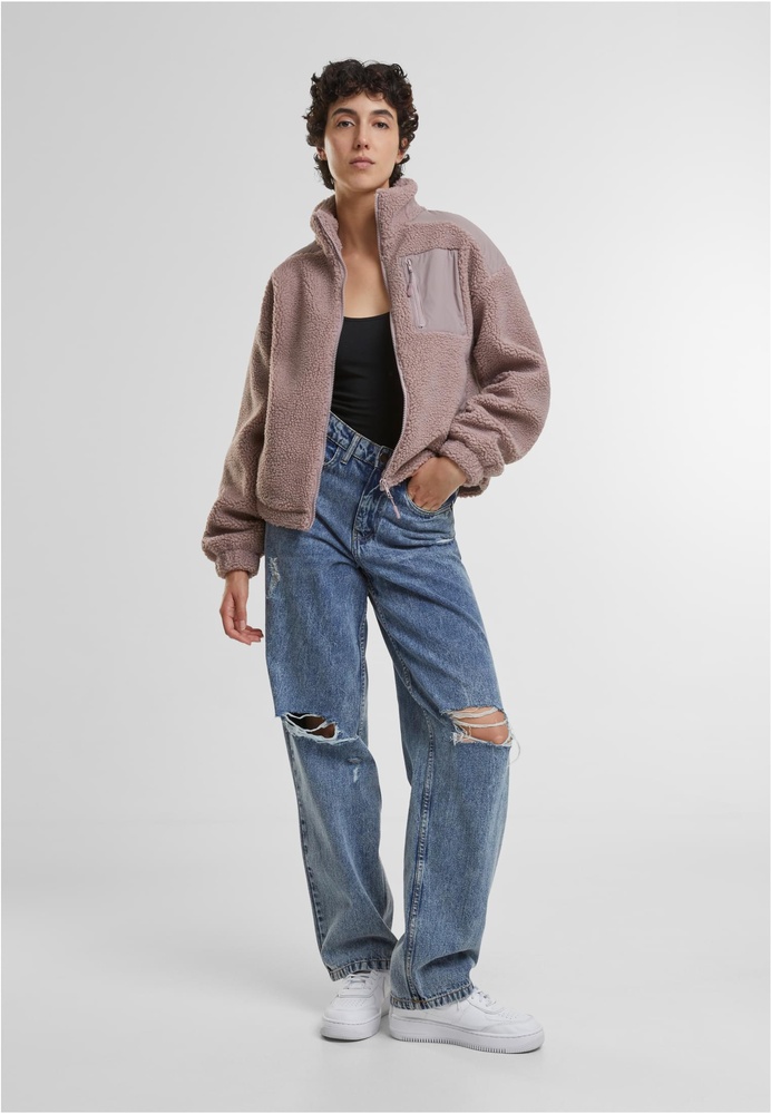 UrbanClassicsDamenJackeLadiesSherpaMixJacketTB6068Duskrose-3XL
