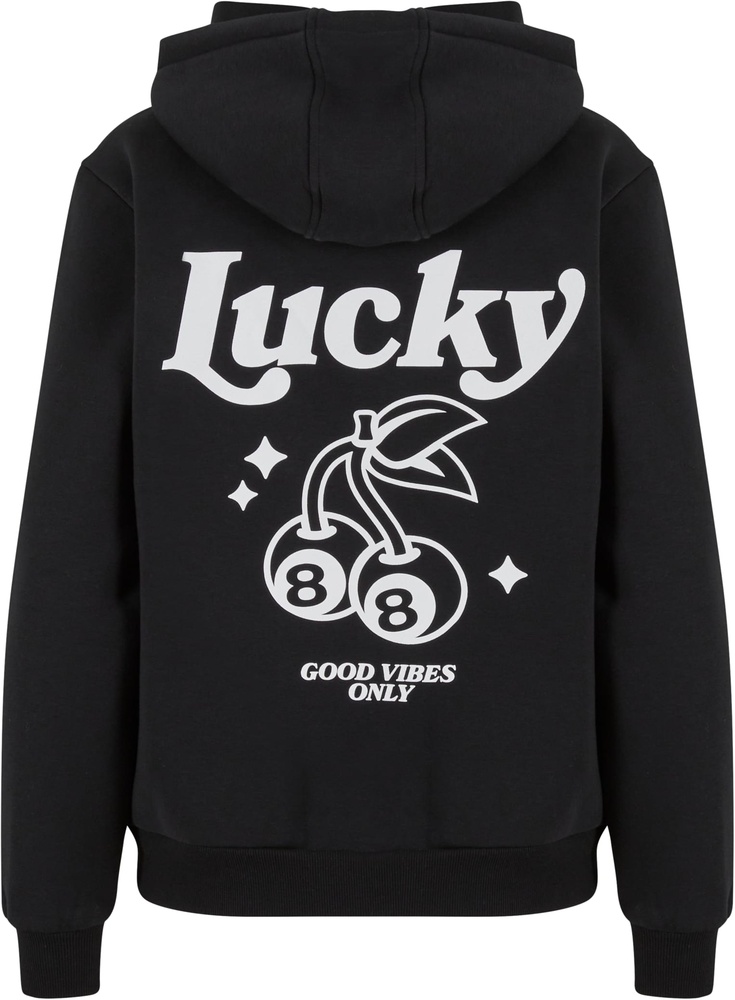 MisterTeeDamenLuckyCherryLadiesFluffyHoodyMST250