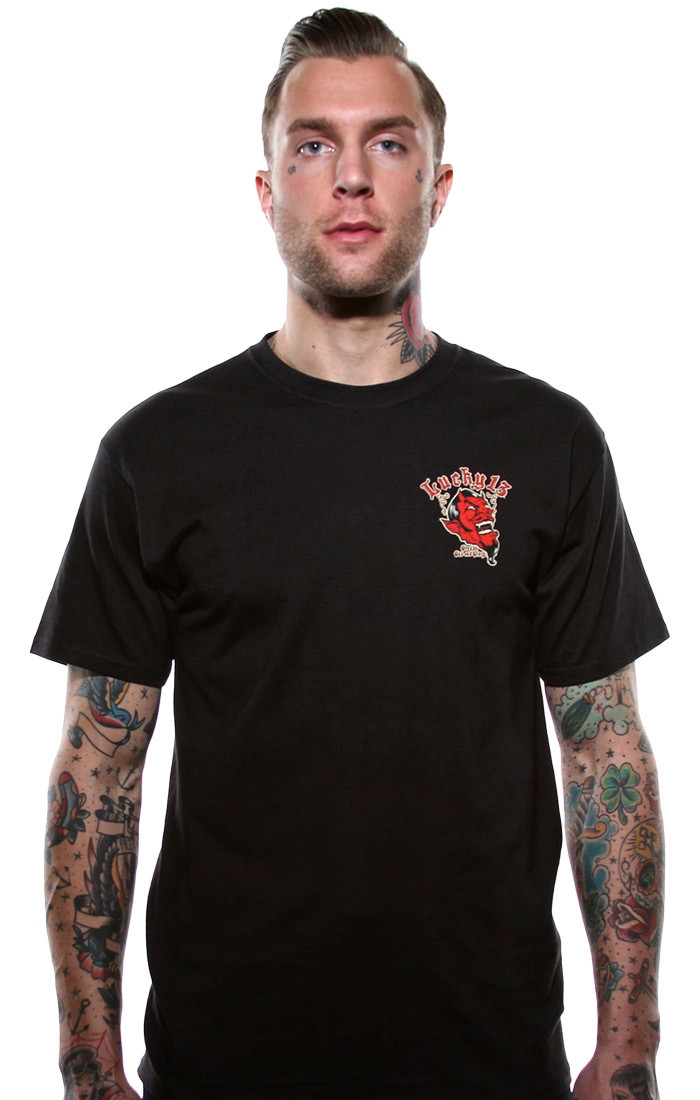 Lucky13T-ShirtGreaseGasGloryBlack