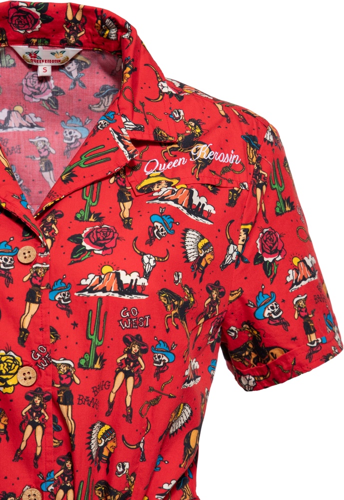 QueenKerosinDamenAopSwingDressQKU36004