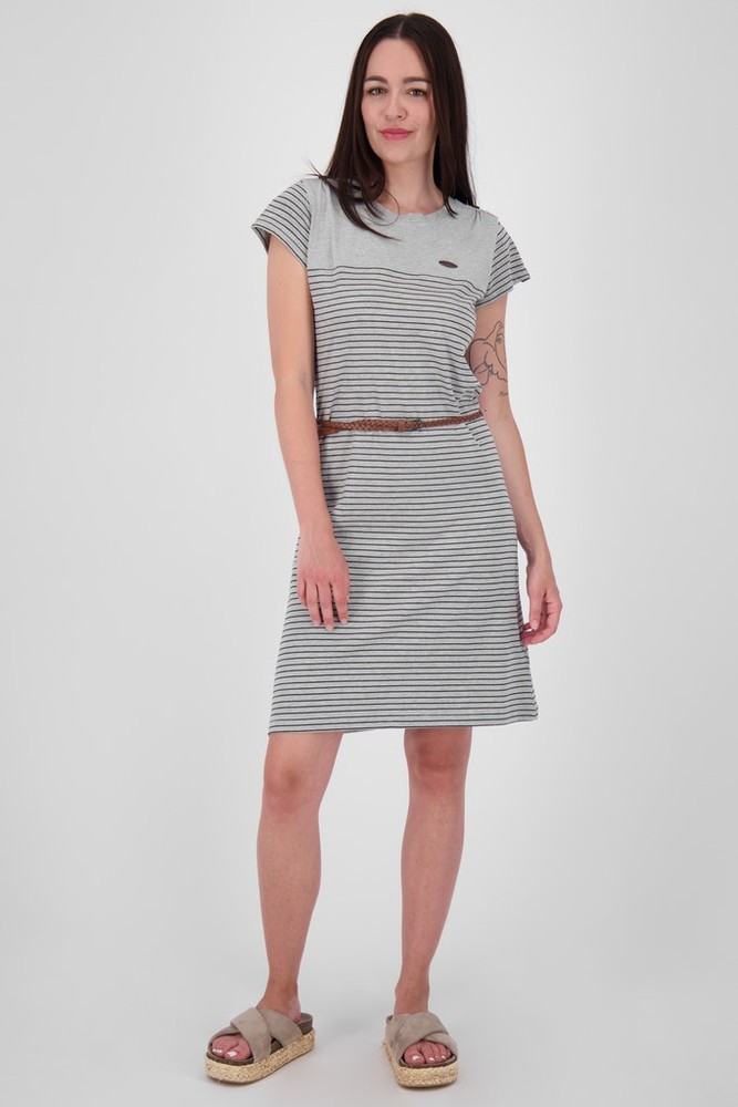 AlifeKickinDamenSommerkleidLeoniceAKBShirtDressCloudyMelange-XL