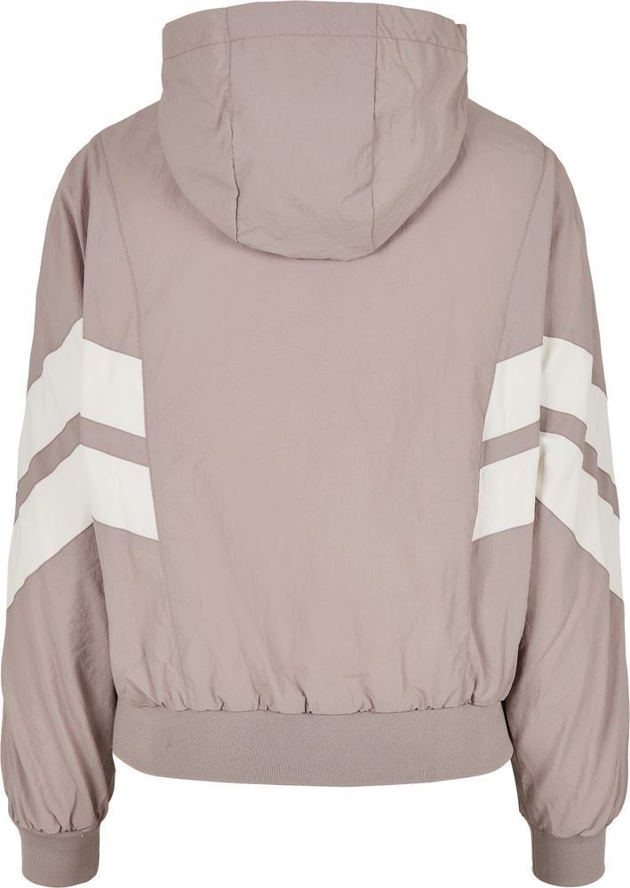 UrbanClassicsDamenJackeLadiesCrinkleBatwingJacketDuskroseWhitesand-3XL