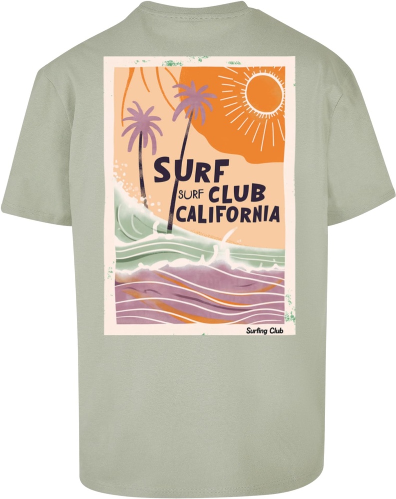 MerchcodeSurfClubCaliforniaOversizedT-ShirtMP0008532