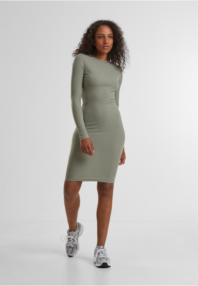 UrbanClassicsDamenLadiesRibDressTB1340Paleolive-3XL