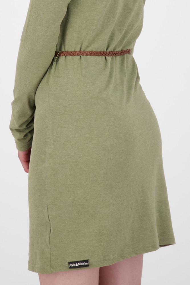 AlifeKickinDamenSommerkleidEllinAKALongsleeveDressDustMelange-2XL