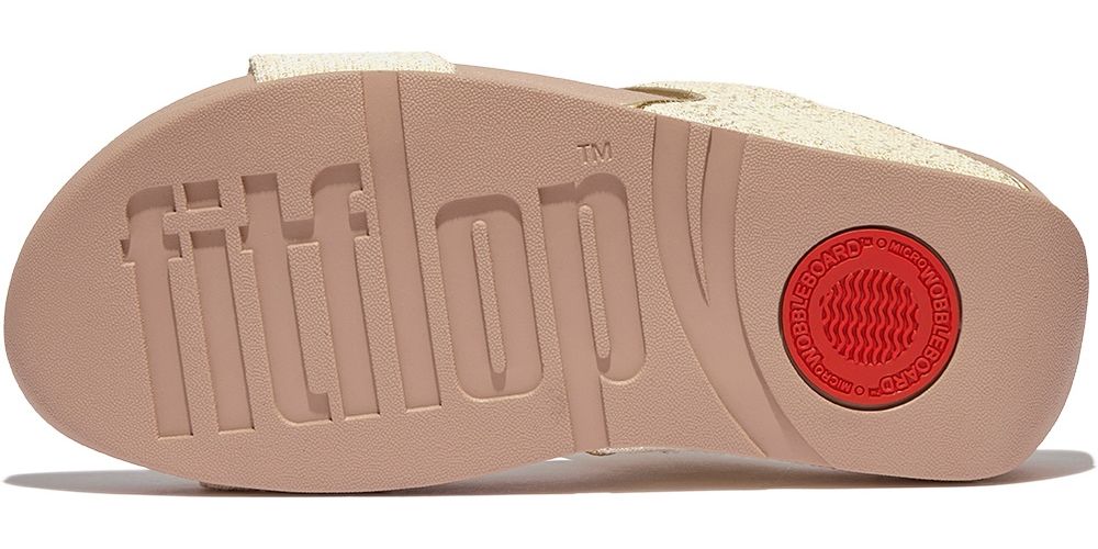 FitFlopDamenSandalenLuluShimmerweaveSlidesGO2StoneBeigeMix-36