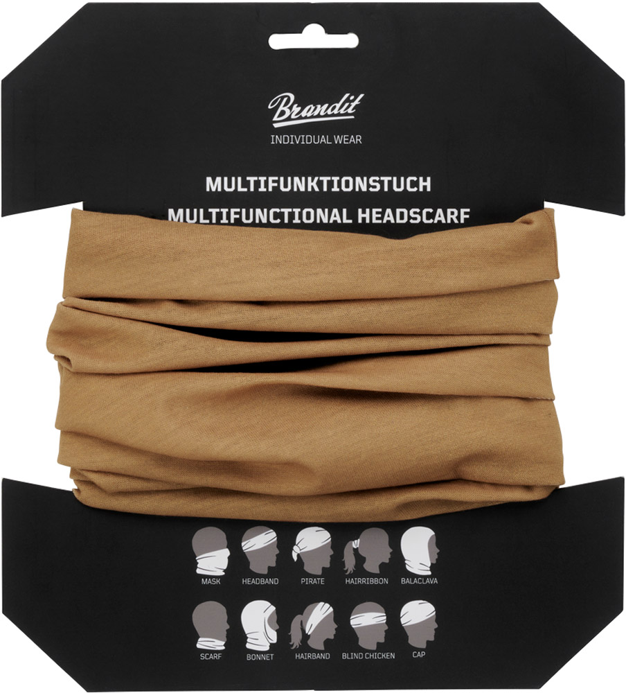BranditTunnelMultifunktionstuchinCamel