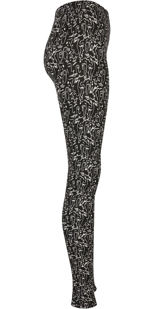 UrbanClassicsDamenLadiesSoftAopLeggingsBlackline-3XL