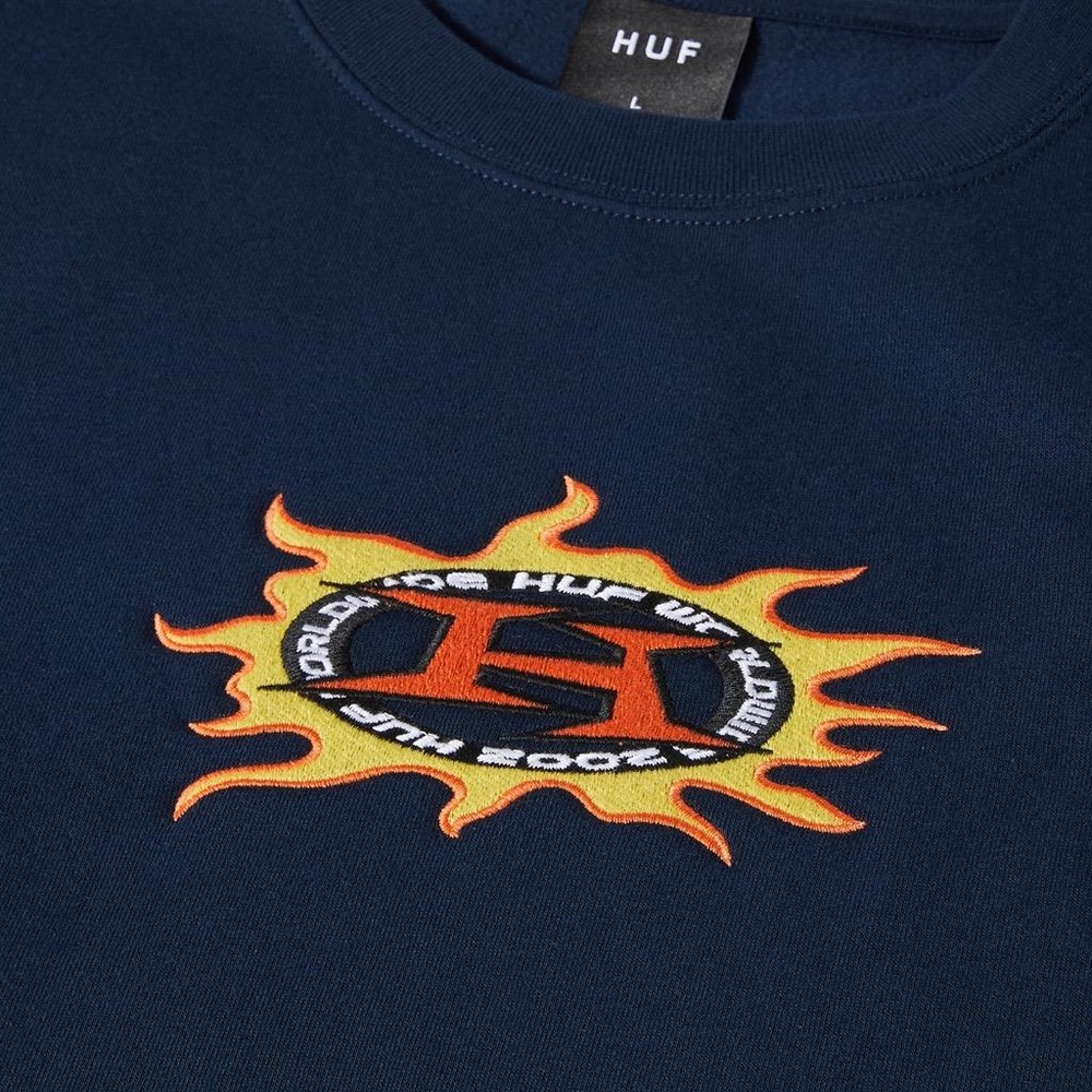 HUFFirePulloverPF00621Navy-S