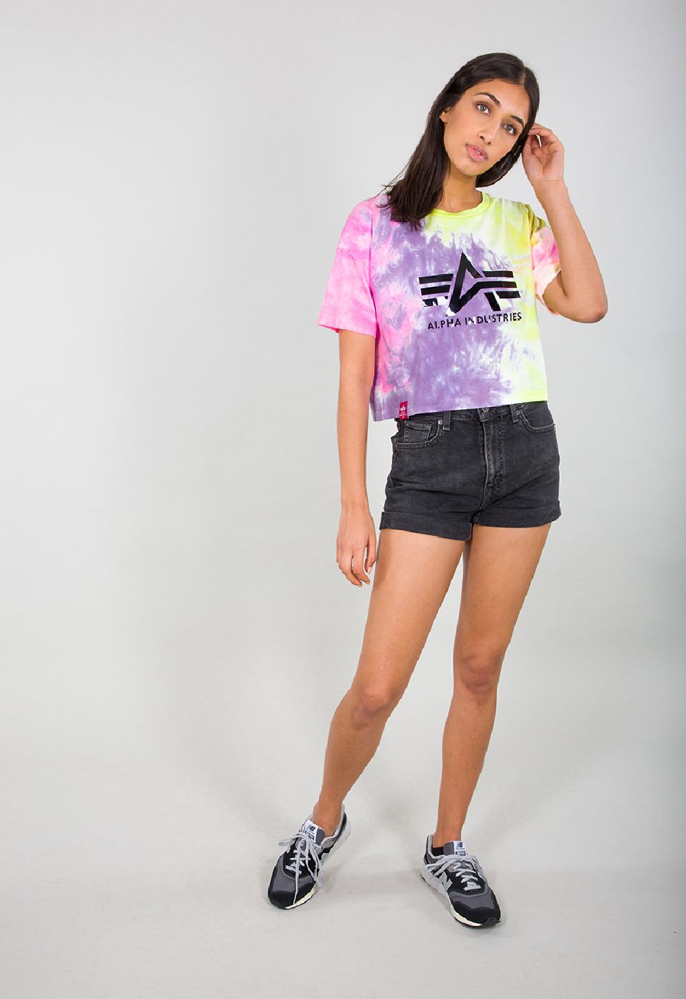 AlphaIndustriesDamenT-ShirtBigABatikTWomenPurpleBatik