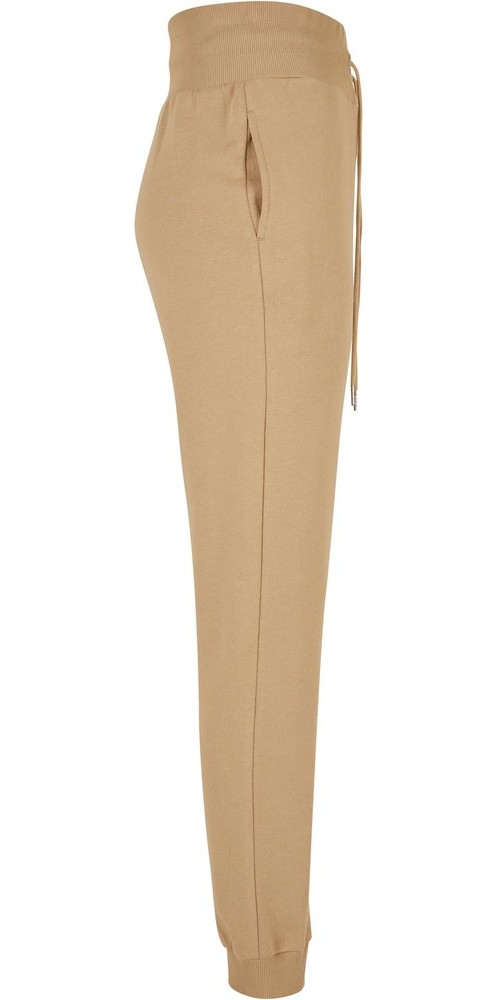UrbanClassicsDamenHoseLadiesOrganicHighWaistSweatPantsUnionbeige-3XL