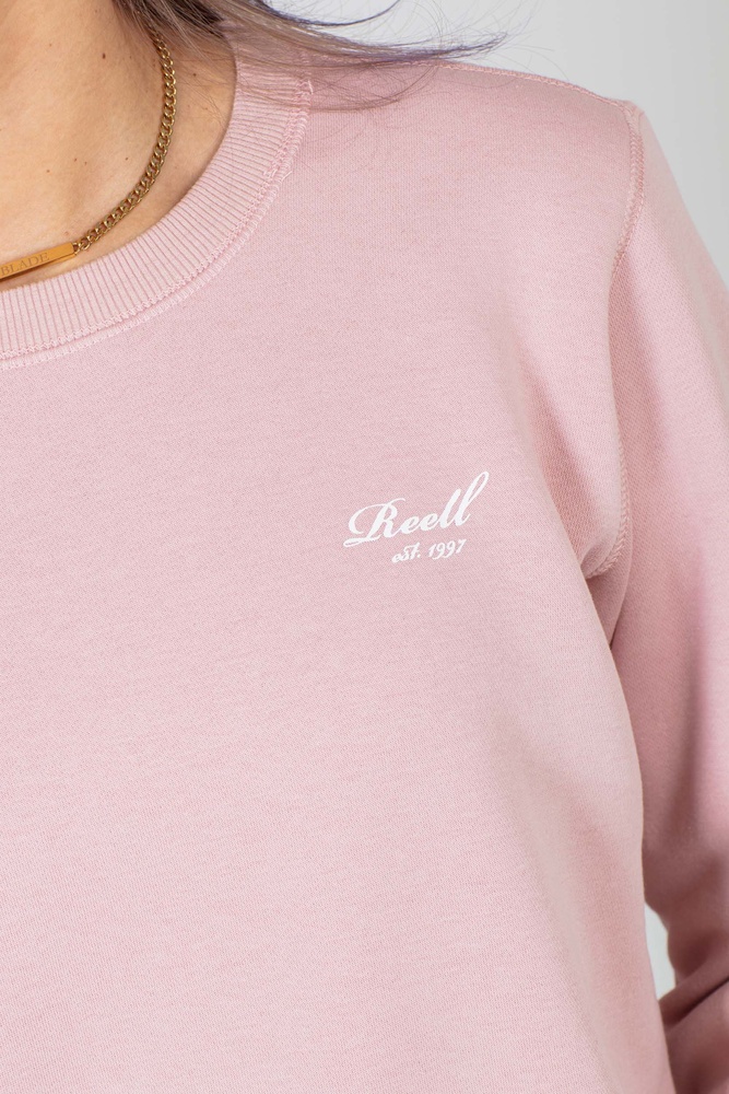 ReellDamenHoodieWomenLogoCrewneck2304-002-15-018SmokedPink-XS