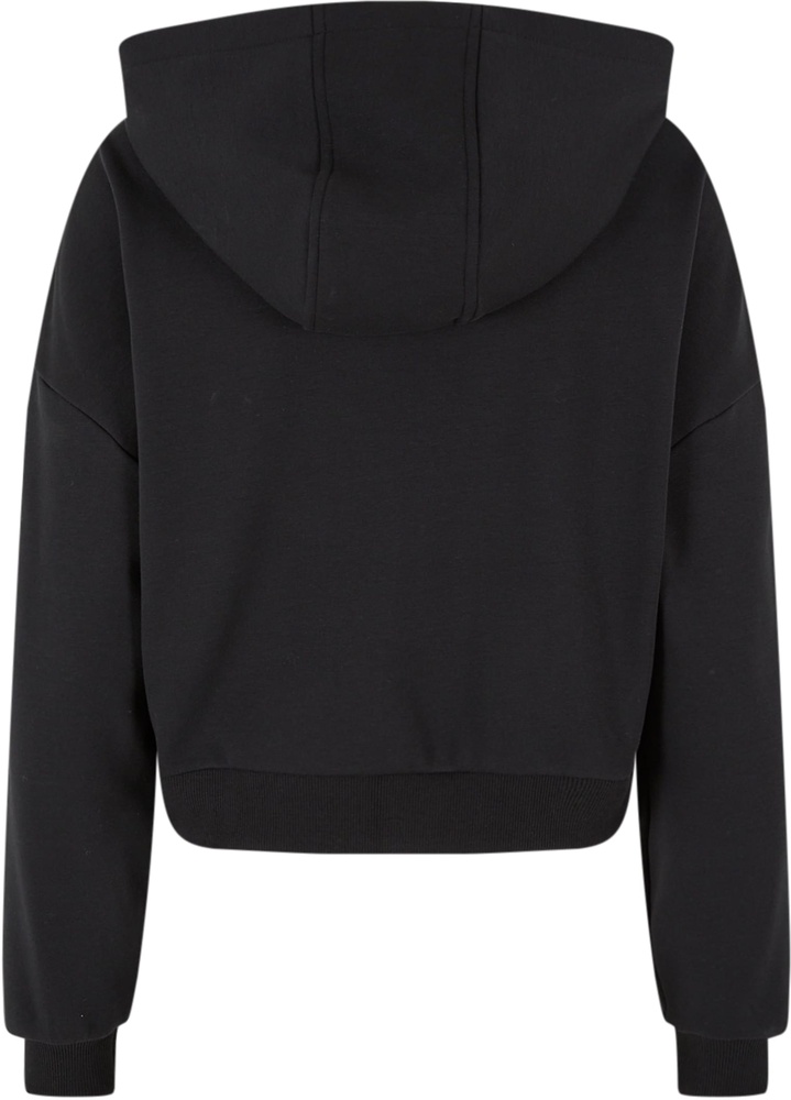 UrbanClassicsDamenLadiesCozyShortZipHoodyTB6864Black-3XL