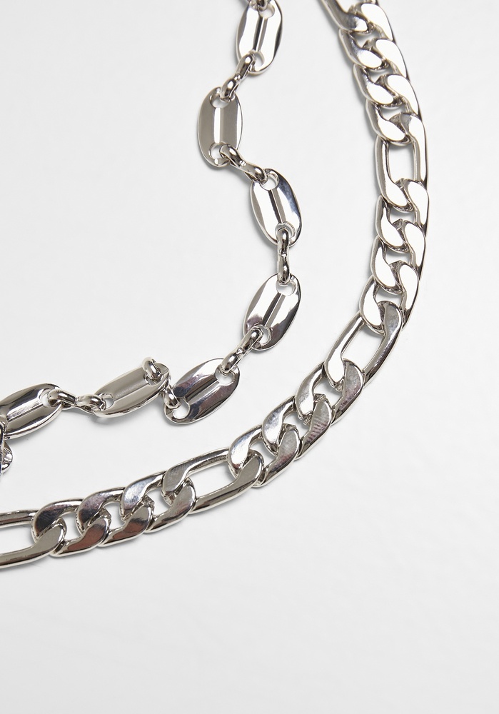 UrbanClassicsKetteLayeringBasicNecklaceSilver