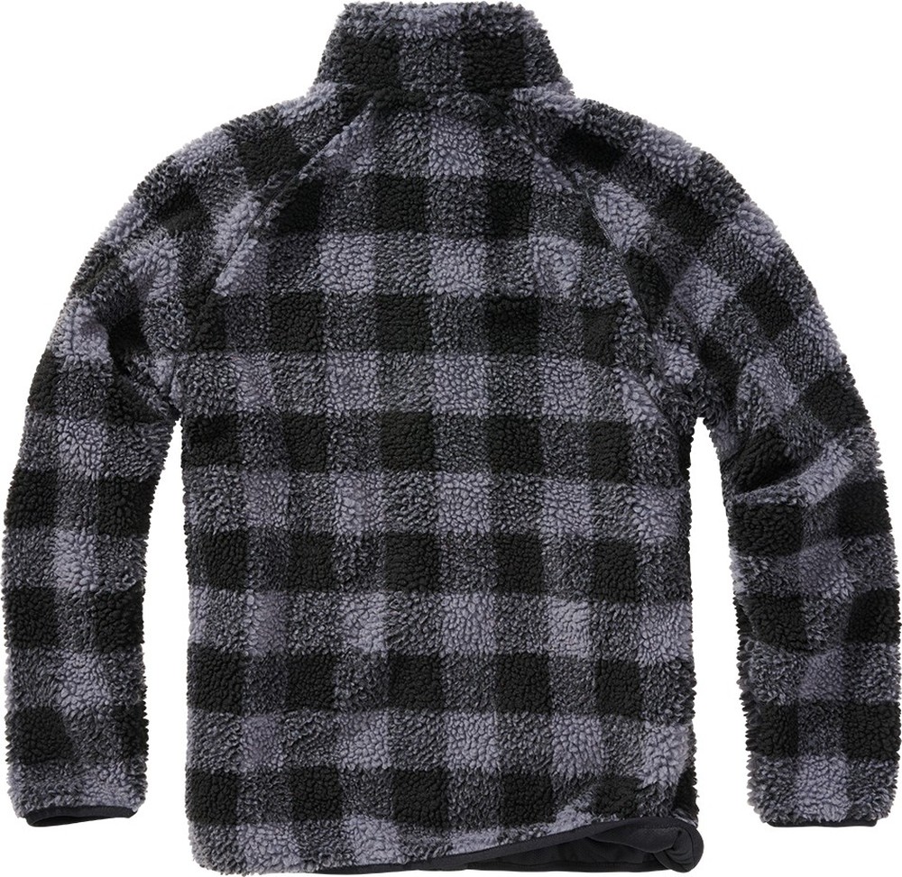 BranditHerrenJackeTeddyfleeceJacketBlackGrey-S