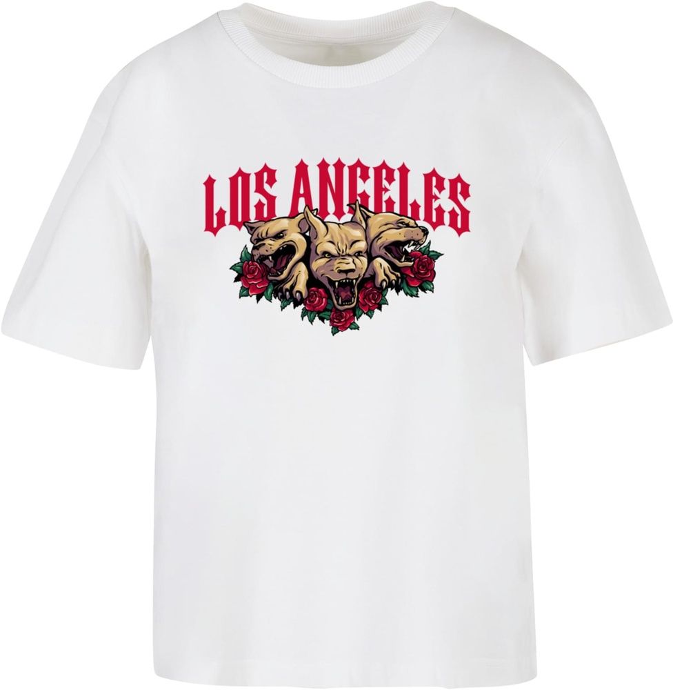 MissTeeDamenT-ShirtLADogsTeeMST068White-3XL