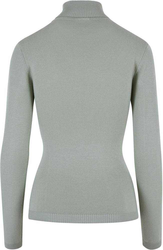 UrbanClassicsDamenLadiesKnittedTurtleneckSweaterSoftsalvia-3XL