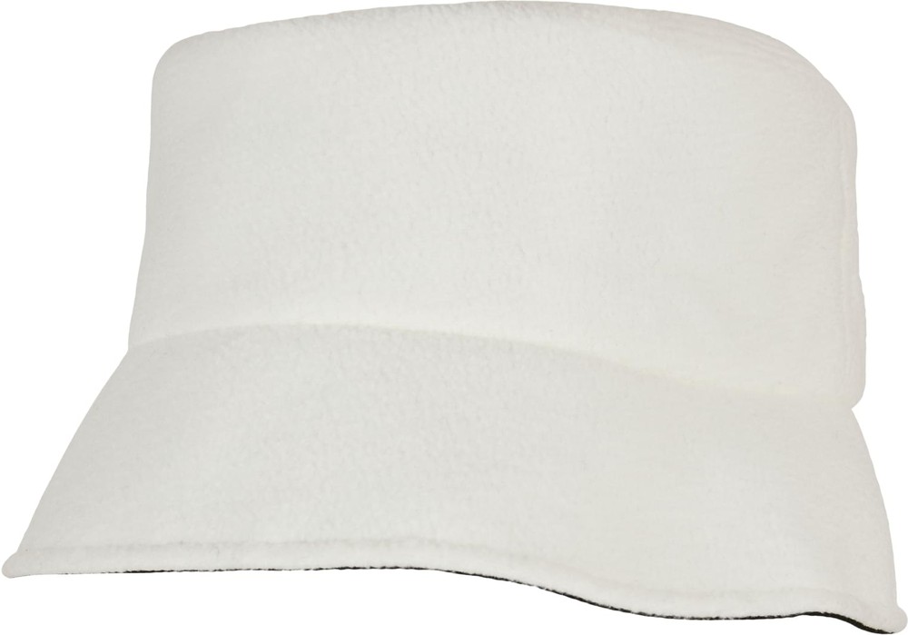 FlexfitMtzeNylonSherpaBucketHatBlackOffwhite