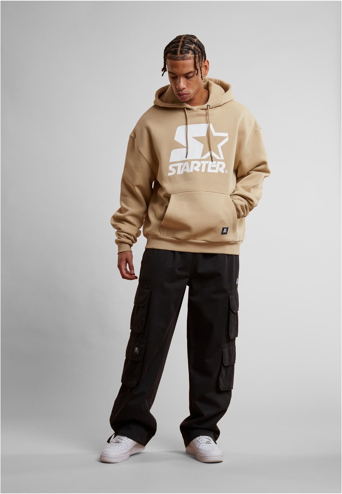StarterBlackLabelOversizedLogoHoodieST443Dustysand-L