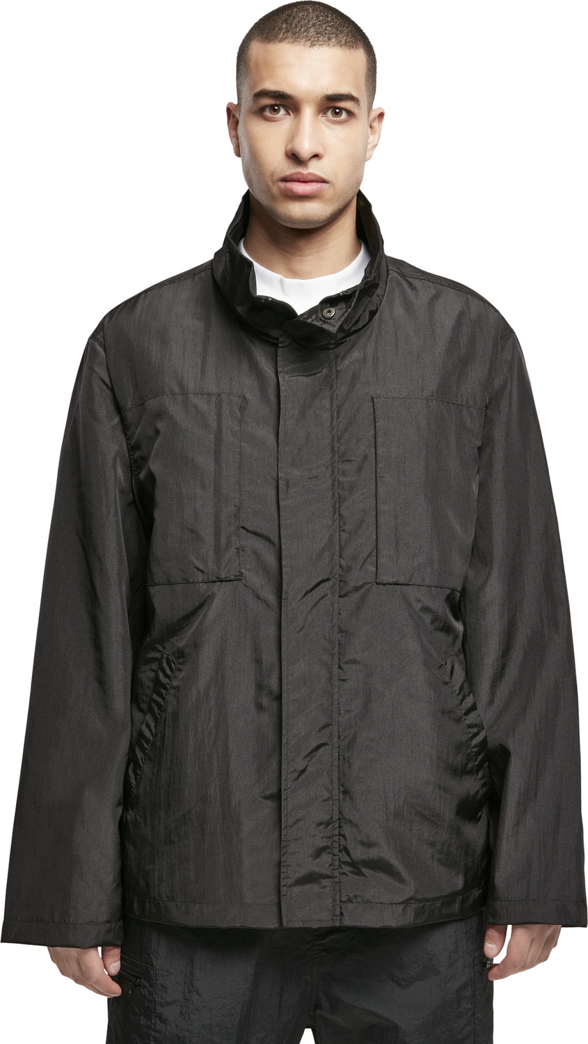 UrbanClassicsJackeDoublePocketNylonCrepeJacketBlack