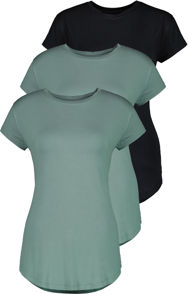 AlifeKickinDamenT-ShirtAriAKTriplepack51086-9999AlpineFrostBlack-L