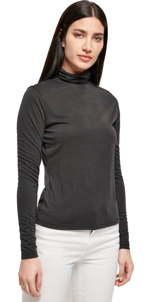 UrbanClassicsDamenLadiesModalTurtleneckLongsleeveBlack