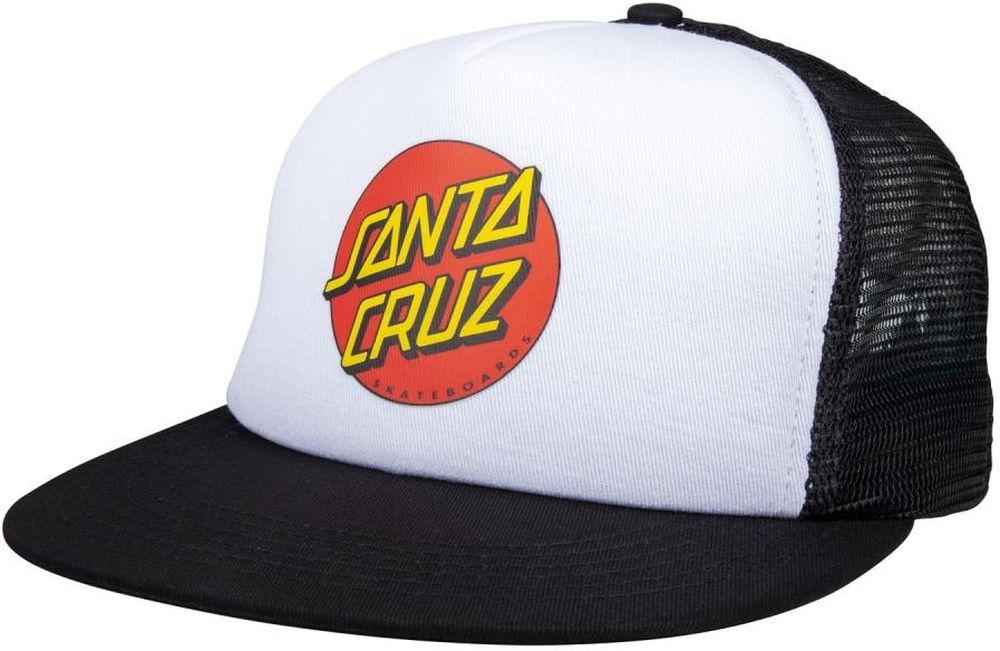 SantaCruzClassicDotMeshCapSCM-A1075WhiteBlack
