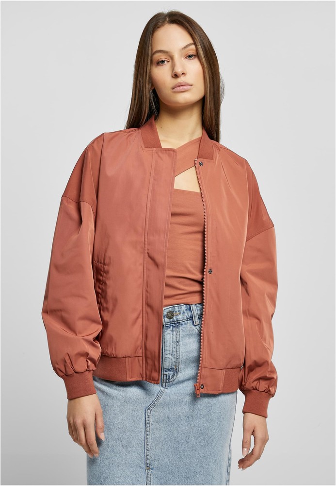 UrbanClassicsDamenLadiesRecycledOversizedLightBomberJacketTerracotta-3XL
