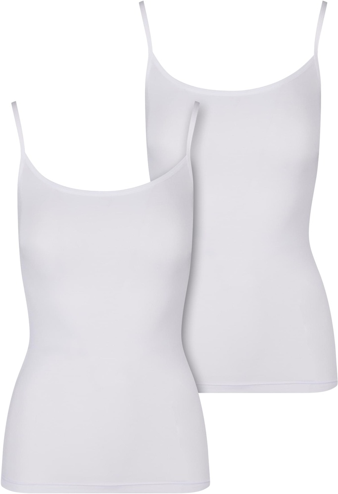 UrbanClassicsDamenLadiesNaturalFibreTankTop2-PackTB7675AWhite-L