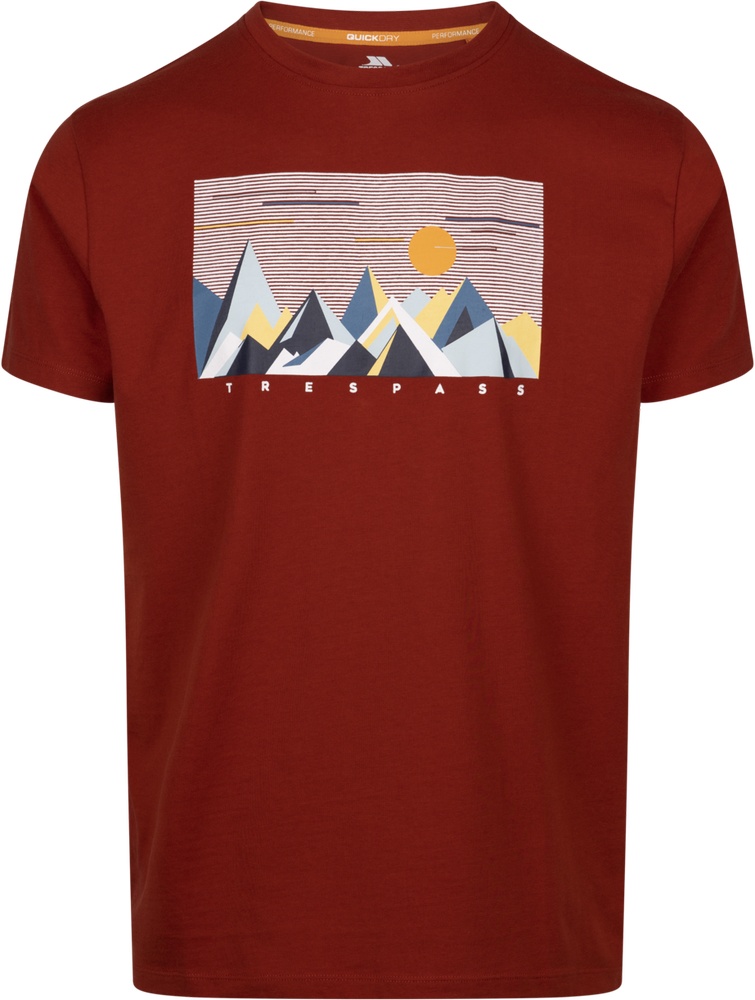 TrespassT-ShirtEnnadaiCasualPrintedTshirtBurntSienna-XS