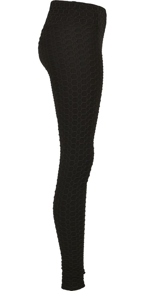 UrbanClassicsDamenLadiesHighWaistHoneycombLeggingsBlack