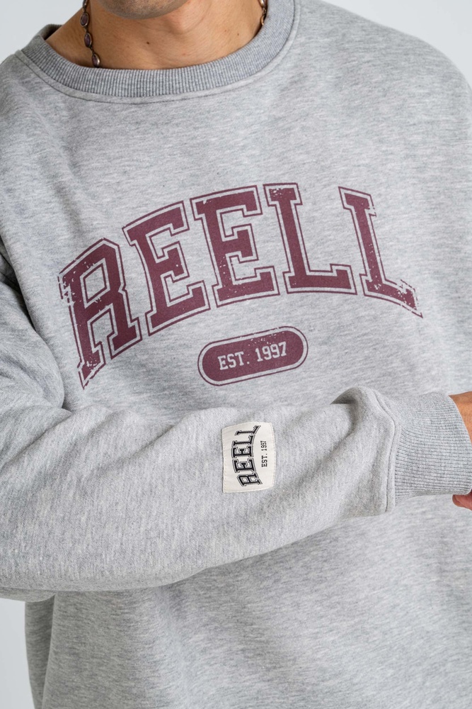 ReellSweatjackeTeamCrewneck1304-029-15-126GreyMelange-XS
