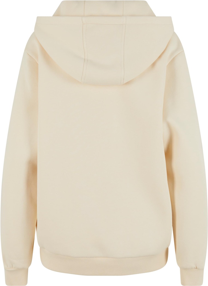 UrbanClassicsDamenLadiesFluffyZipHoodyTB7286Whitesand-3XL